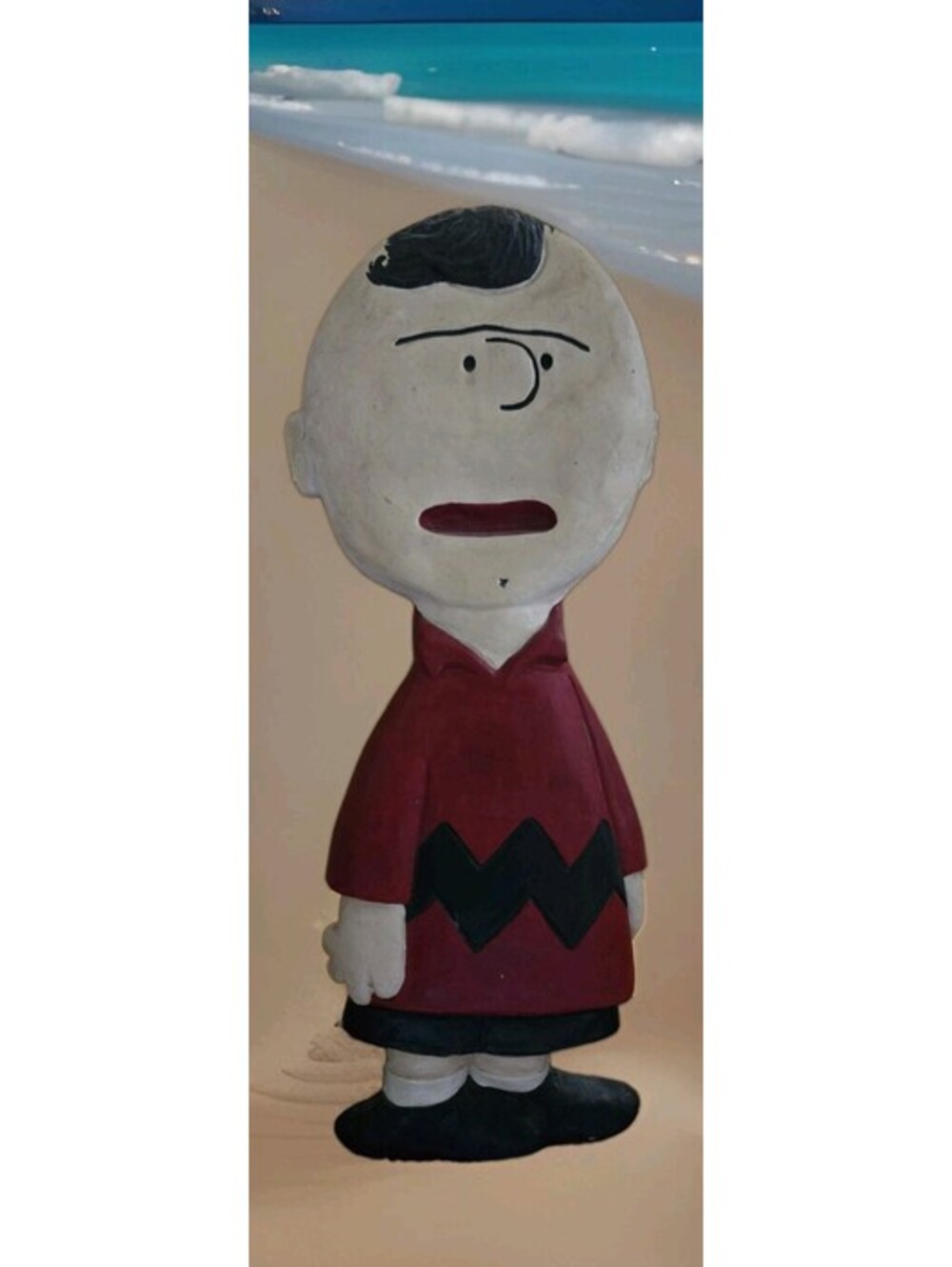 Vintage CHARLIE BROWN Plaque 14.5X5" Wall Hanging With Hook Composite